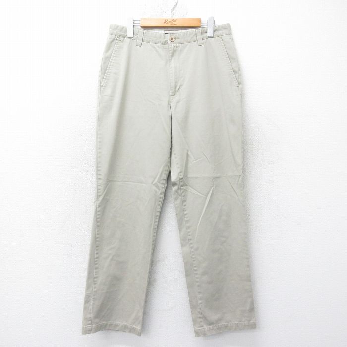 【50%OFF】W33★古着 チェロキー チノ パンツ チノパン メンズ コットン ベージュ カーキ 25jun26 中古 ボトムス ロング