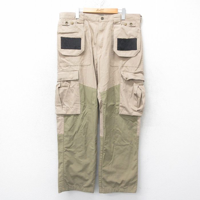 W38★古着 カベラス カーゴ パンツ メンズ 00年代 00s ダブルニー コットン ベージュ他 カーキ 【spe】 25jun26 中古 ボトムス ロング