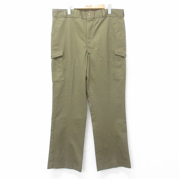 W38★古着 ボーイスカウト カーゴ パンツ メンズ 80年代 80s タロン 濃緑 グリーン 【spe】 25jun27 中古 ボトムス ロング