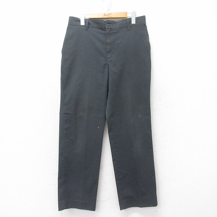 W32★古着 Wear Guard ワーク パンツ メンズ 80年代 80s USA製 濃グレー 25jun27 中古 ボトムス ロング