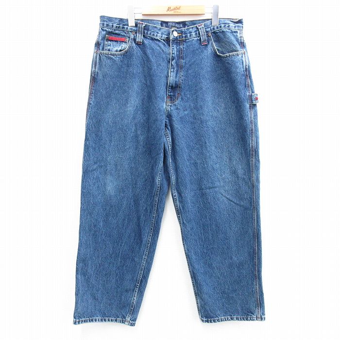 W38★古着 ユーエスポロアッスン US POLO ASSN ペインター パンツ メンズ コットン 紺 ネイビー デニム 【spe】 25jun28 中古 ボトムス ロング