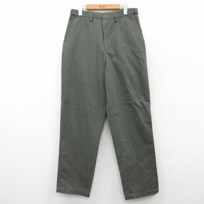 W32★古着 ピューリタン パンツ メンズ 00年代 00s 緑系 グリーン 25jun28 中古 ボトムス ロング