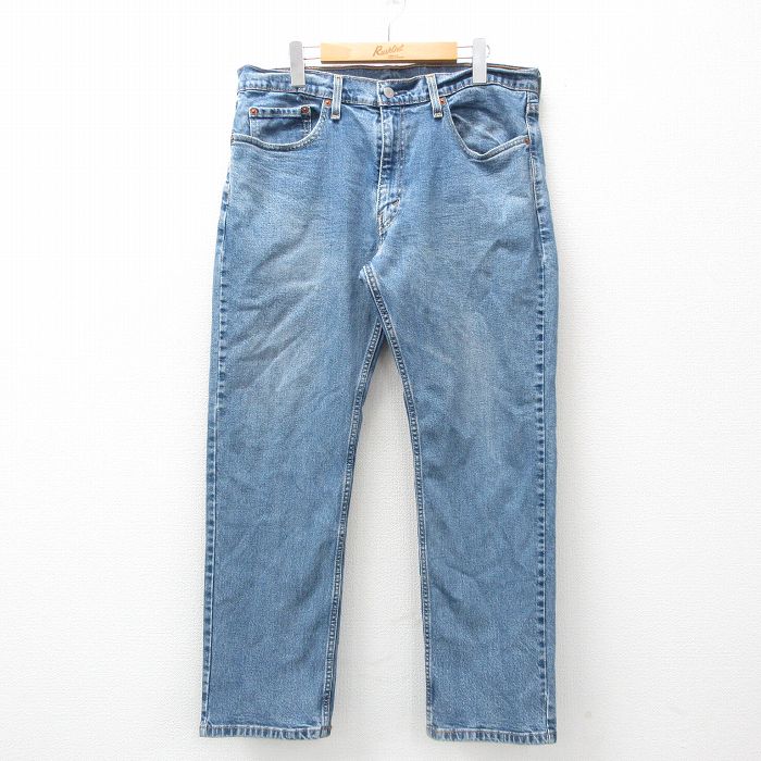 【20%OFF】W36★古着 リーバイス Levis 559 ジーンズ メンズ 紺 ネイビー デニム 25jul02 中古 ボトムス ジーパン Gパン ロング パンツ