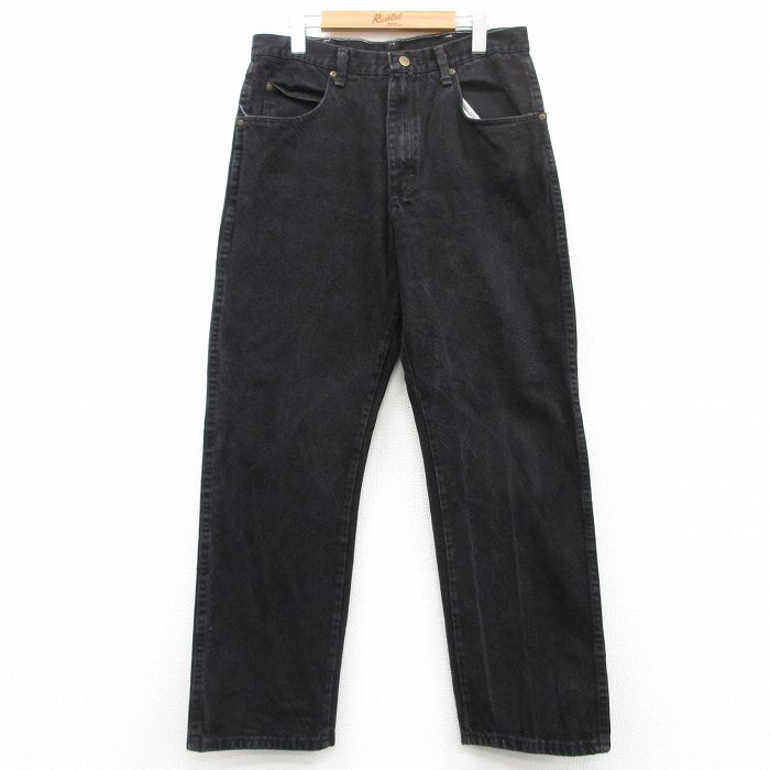 W33★古着 レッドキャップ ジーンズ メンズ 00年代 00s コットン 黒 ブラック デニム 【spe】 25jul04 中古 ボトムス ジーパン Gパン ロング パンツ