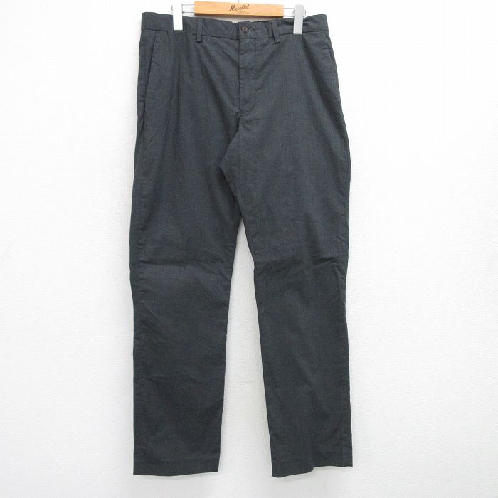 W32★古着 ラルフローレン Ralph Lauren ブランド パンツ メンズ 濃グレー 25jul07 中古 ボトムス ロング