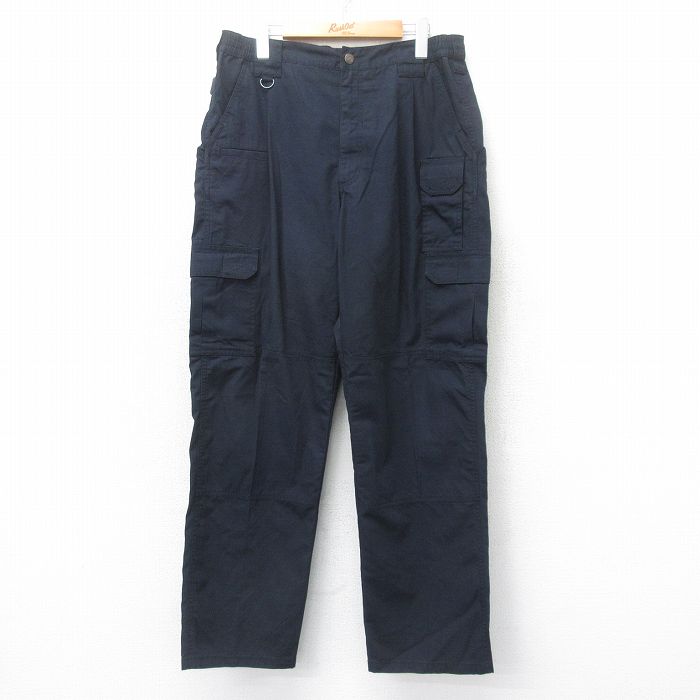W34★古着 5.11 タクティカル カーゴ パンツ メンズ リップストップ 紺 ネイビー 25jul10 中古 ボトムス ロング