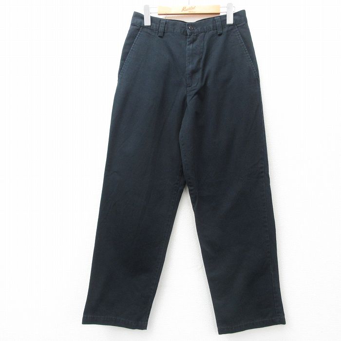 W31★古着 ドッカーズ パンツ メンズ 黒 ブラック 25jul10 中古 ボトムス ロング