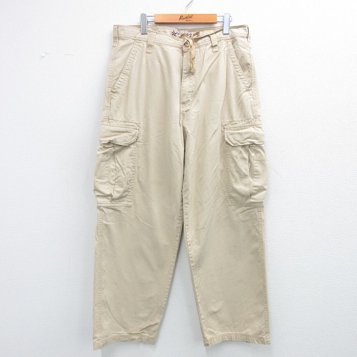 STEVE&BARRYS カーゴパンツ ベージュ W35 | 古着