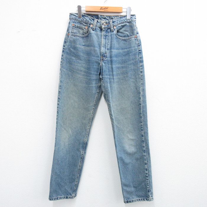 【50%OFF】リーバイス555 90s ジーンズ ヒゲ ネイビー W29 | 古着
