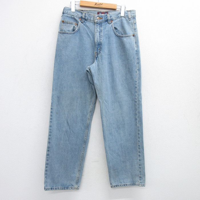 W33★古着 アリゾナジーンズ ジーンズ メンズ 00年代 00s コットン 紺 ネイビー デニム 25jul11 中古 ボトムス ジーパン Gパン ロング パンツ