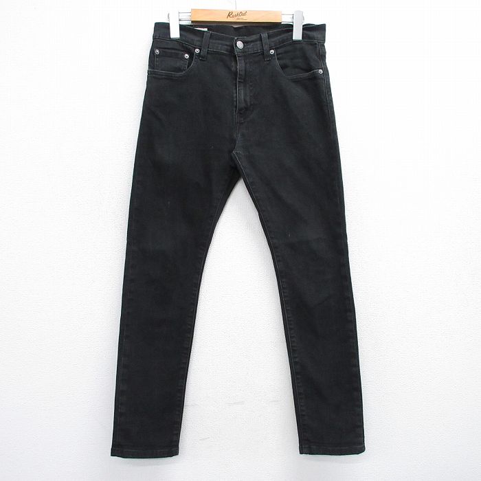 W30★古着 リーバイス Levis 512 ジーンズ メンズ 黒 ブラック デニム 25jul11 中古 ボトムス ジーパン Gパン ロング パンツ