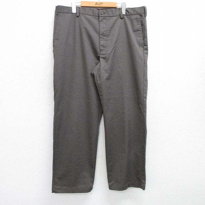 【20%OFF】W39★古着 IZOD パンツ メンズ コットン タロン グレー系 25jul16 中古 ボトムス ロング