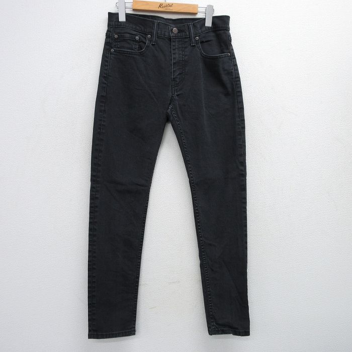 W30★古着 リーバイス Levis 512 ジーンズ メンズ 黒 ブラック 25jul16 中古 ボトムス ジーパン Gパン ロング パンツ