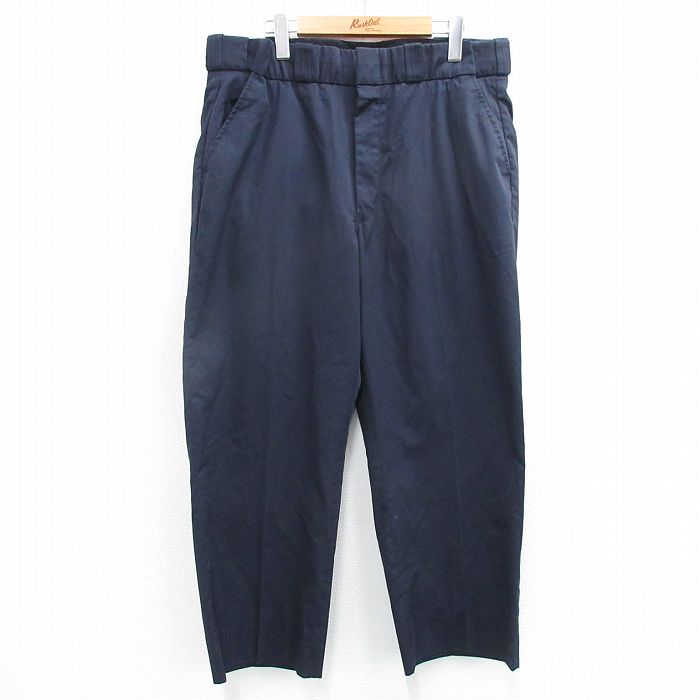 W37★古着 elbeco パンツ メンズ 濃紺 ネイビー 25jul18 中古 ボトムス ロング