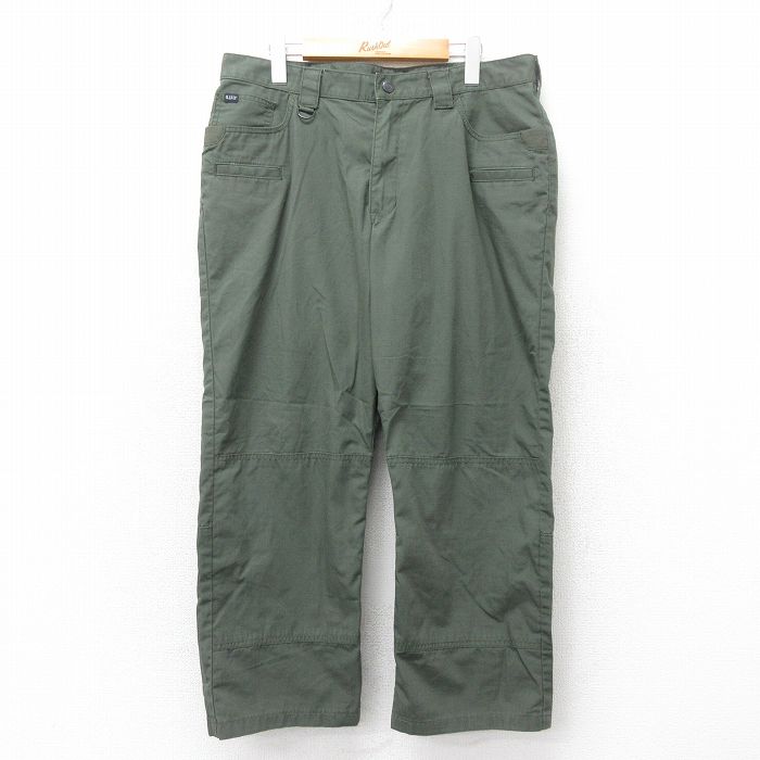 W35★古着 5.11 タクティカル パンツ メンズ リップストップ ダブルニー 緑 グリーン 25jul24 中古 ボトムス ロング