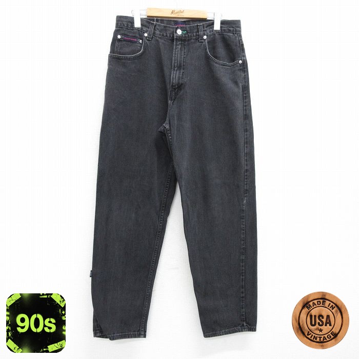 【50%OFF】トミーヒルフィガー 90s ジーンズ ブラック W32 | 古着