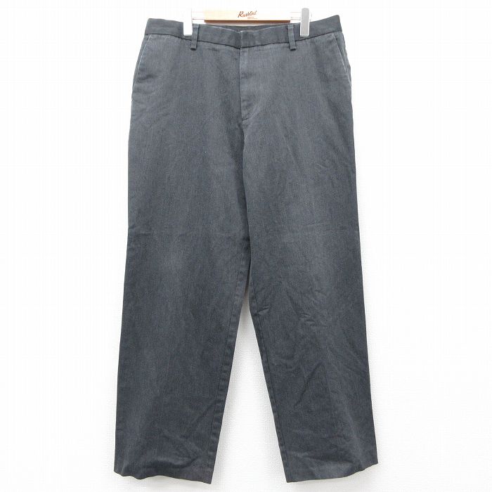【20%OFF】W36★古着 ドッカーズ パンツ メンズ 濃グレー 25jul24 中古 ボトムス ロング