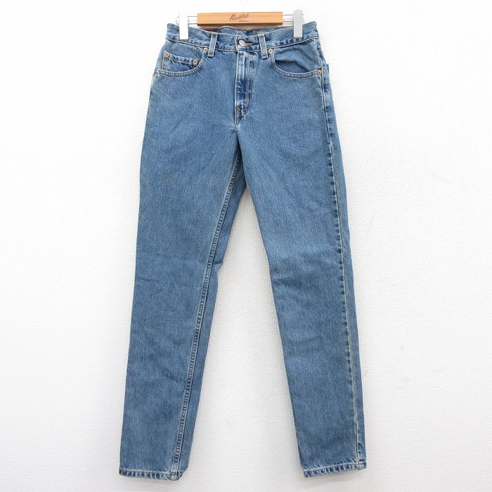 【50%OFF】W30★古着 リーバイス Levis 512 ジーンズ メンズ 00年代 00s コットン 紺 ネイビー デニム 【spe】 25jul29 中古 ボトムス ジーパン Gパン ロング パンツ