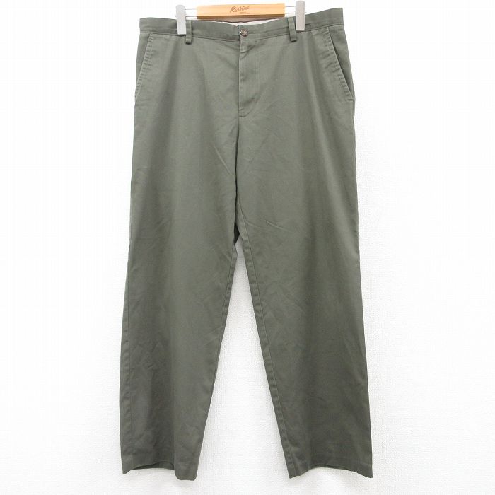 W36★古着 ドッカーズ パンツ メンズ 濃緑 グリーン 25jul29 中古 ボトムス ロング