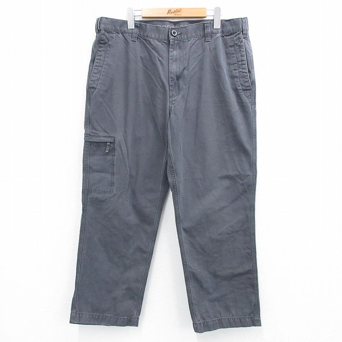 W38★古着 ドッカーズ パンツ メンズ ダック地 コットン 濃グレー 25jul30 中古 ボトムス ロング