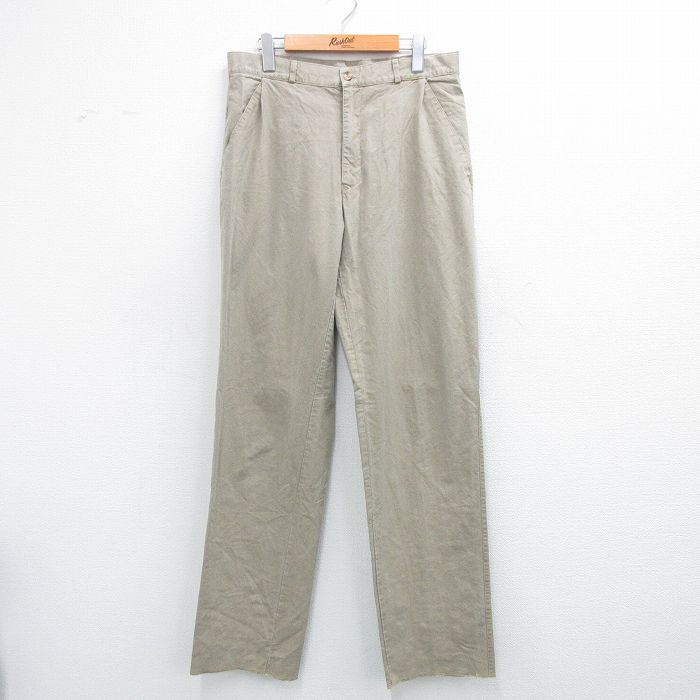 W33★古着 パタゴニア patagonia パンツ メンズ 90年代 90s コットン ベージュ カーキ 【spe】 25jul30 中古 ボトムス ロング