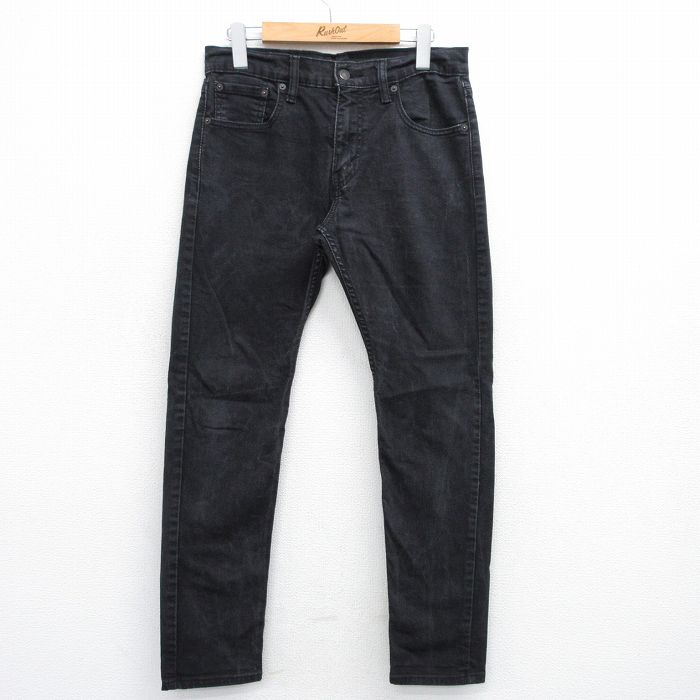 W30★古着 リーバイス Levis 512 ジーンズ メンズ 黒 ブラック デニム 25jul31 中古 ボトムス ジーパン Gパン ロング パンツ