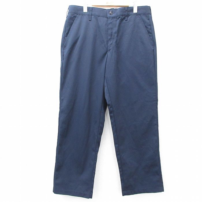 W36★古着 レッドキャップ ワーク パンツ メンズ 紺 ネイビー 25jul31 中古 ボトムス ロング