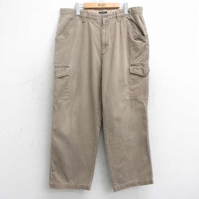 W38★古着 ドッカーズ カーゴ パンツ メンズ コットン ベージュ カーキ 25aug05 中古 ボトムス ロング