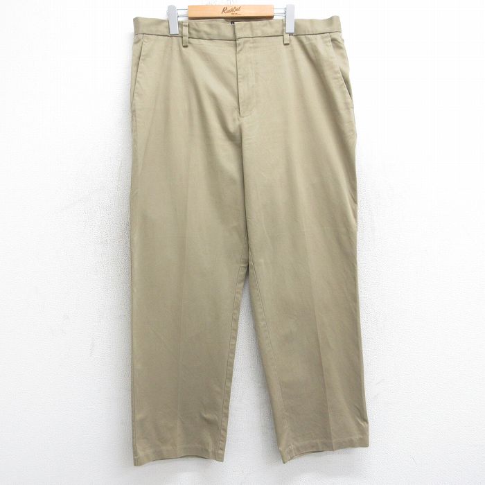 W38★古着 ドッカーズ パンツ メンズ コットン ベージュ カーキ 25aug05 中古 ボトムス ロング