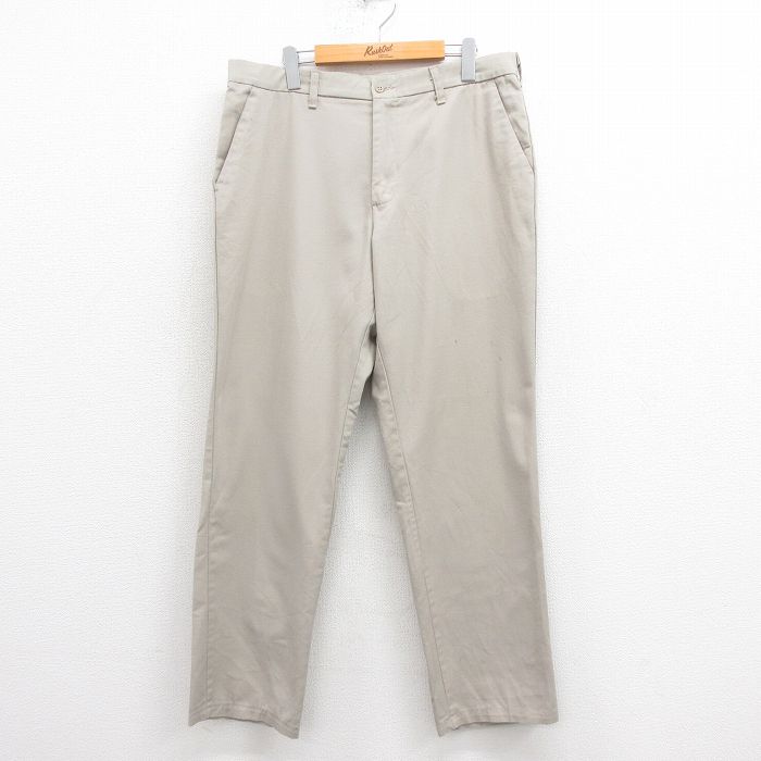 【20%OFF】W36★古着 ワーク パンツ メンズ ベージュ カーキ 25aug13 中古 ボトムス ロング