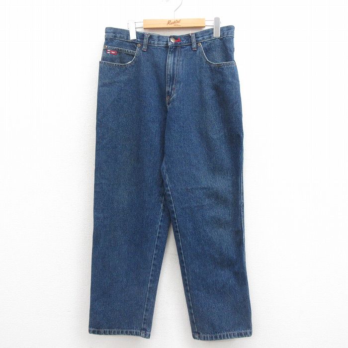 【20%OFF】W34★古着 ビューグルボーイ ジーンズ メンズ コットン 紺 ネイビー デニム 25aug13 中古 ボトムス ジーパン Gパン ロング パンツ