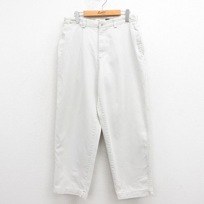 W32★古着 ギャップ GAP チノ パンツ チノパン メンズ 00年代 00s コットン 薄ベージュ カーキ 25aug18 中古 ボトムス ロング