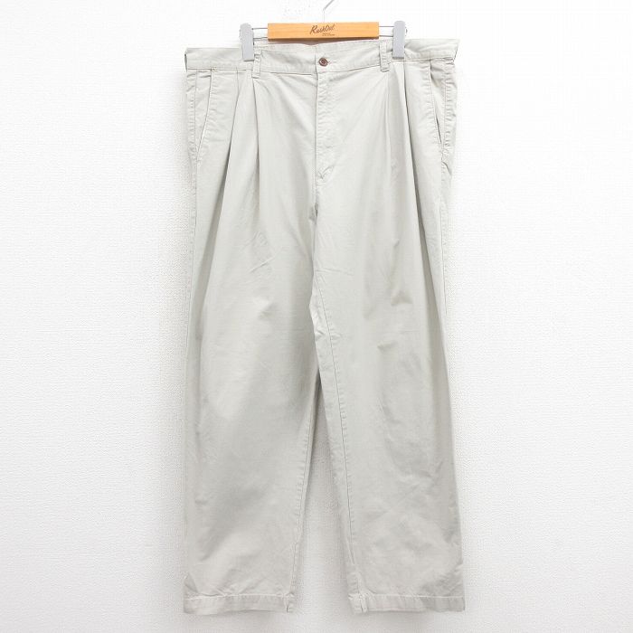 W38★古着 ドッカーズ パンツ メンズ 00年代 00s コットン ベージュ カーキ 25aug18 中古 ボトムス ロング