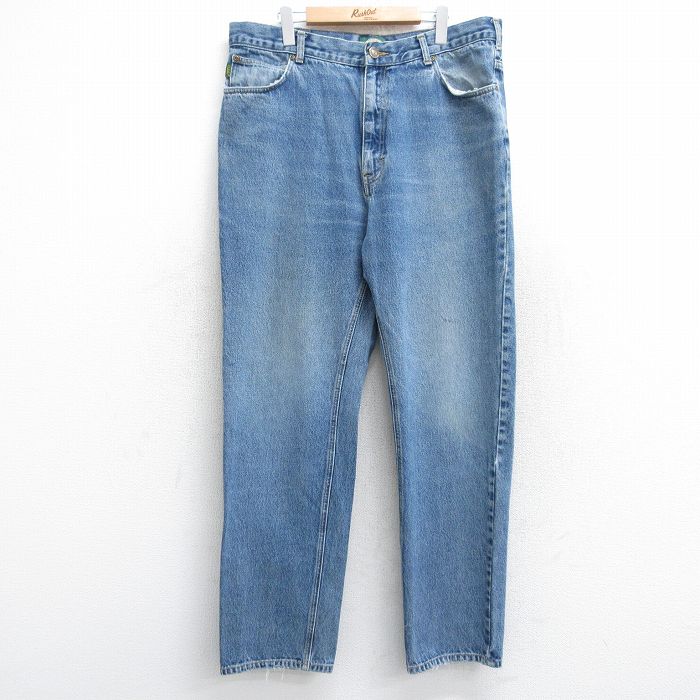 W40★古着 カベラス ジーンズ メンズ 00年代 00s ヒゲ 大きいサイズ コットン 紺 ネイビー デニム 25aug18 中古 ボトムス ジーパン Gパン ロング パンツ