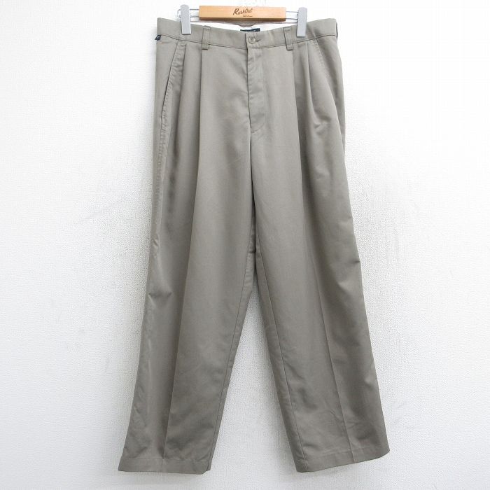 W33★古着 ドッカーズ パンツ メンズ 濃ベージュ系 カーキ 25aug19 中古 ボトムス ロング