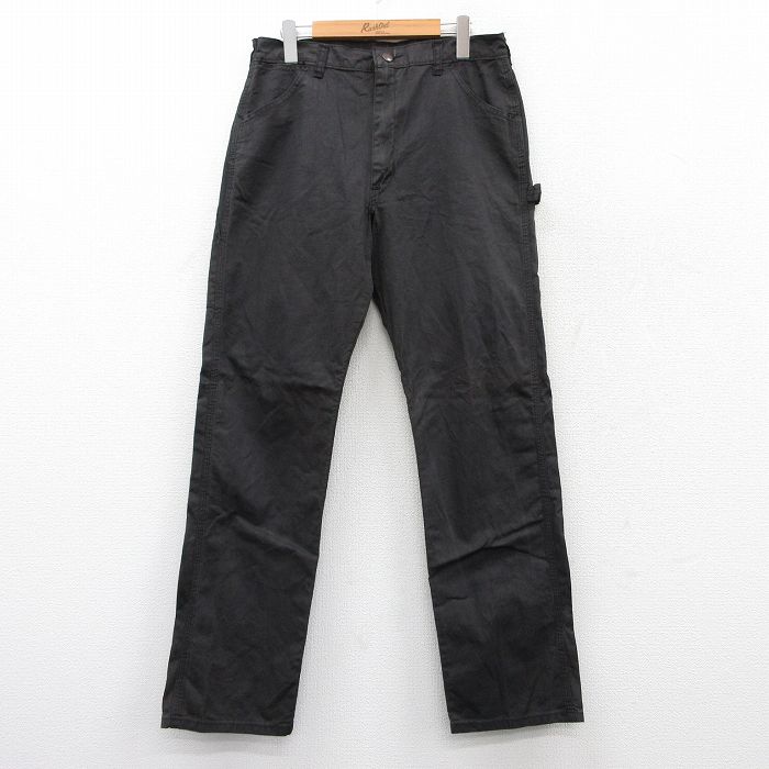 【50%OFF】W31★古着 DEE CEE ペインター パンツ メンズ 80年代 80s コットン 濃茶 ブラウン 25aug21 中古 ボトムス ロング