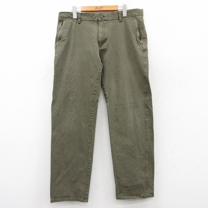 【20%OFF】W36★古着 ドッカーズ パンツ メンズ 緑 グリーン 25aug21 中古 ボトムス ロング