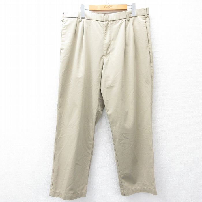 【20%OFF】W35★古着 ドッカーズ パンツ メンズ ベージュ カーキ 25aug21 中古 ボトムス ロング