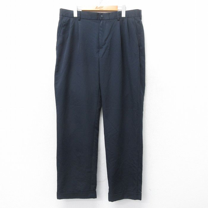 バンヒューセン パンツ ネイビー W36 | 古着