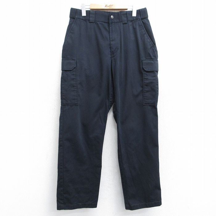 W32★古着 5.11 タクティカル カーゴ パンツ メンズ 濃紺 ネイビー 25aug30 中古 ボトムス ロング