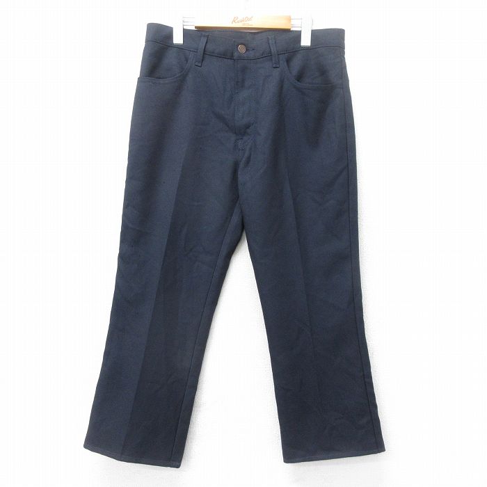 W33★古着 リーバイス Levis 517 パンツ メンズ 紺 ネイビー 25sep01 中古 ボトムス ロング