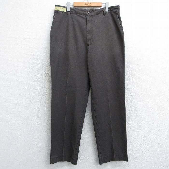 W37★古着 レッドキャップ ワーク パンツ メンズ 茶 ブラウン 25sep06 中古 ボトムス ロング
