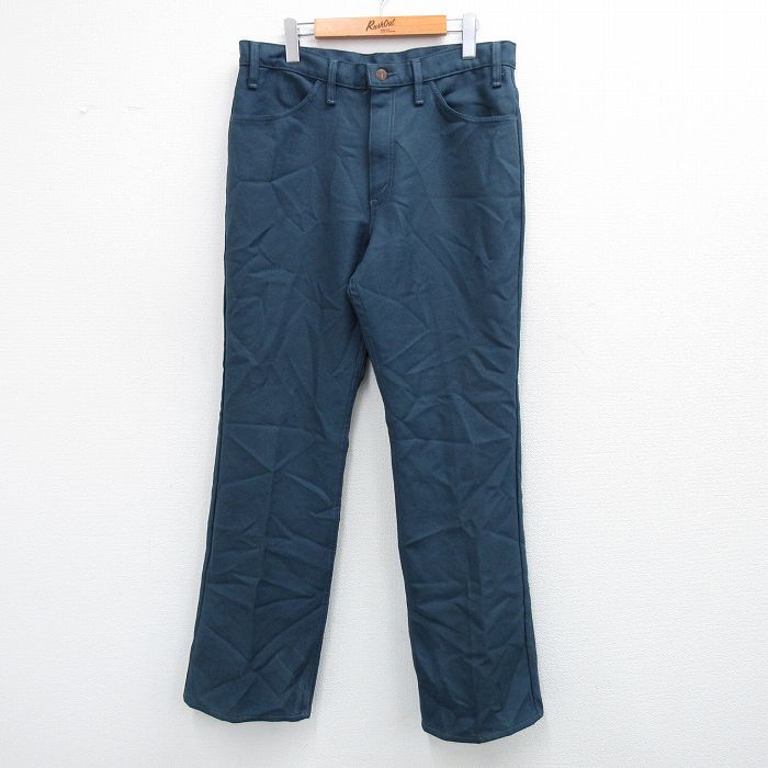 W35★古着 リーバイス Levis 517 パンツ メンズ 80年代 80s USA製 紺系 ネイビー 【spe】 25sep08 中古 ボトムス ロング