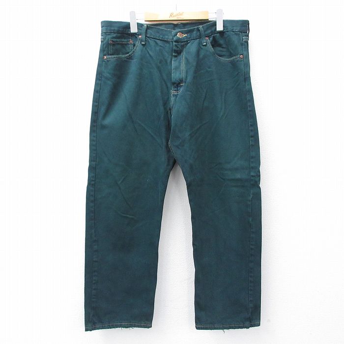 【50%OFF】ラングラー ジーンズ グリーン W37 | 古着