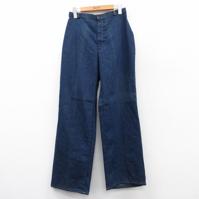 W27★古着 リーバイス Levis ジーンズ メンズ 80年代 80s タロン 濃紺 ネイビー デニム 【spe】 25sep10 中古 ボトムス ジーパン Gパン ロング パンツ