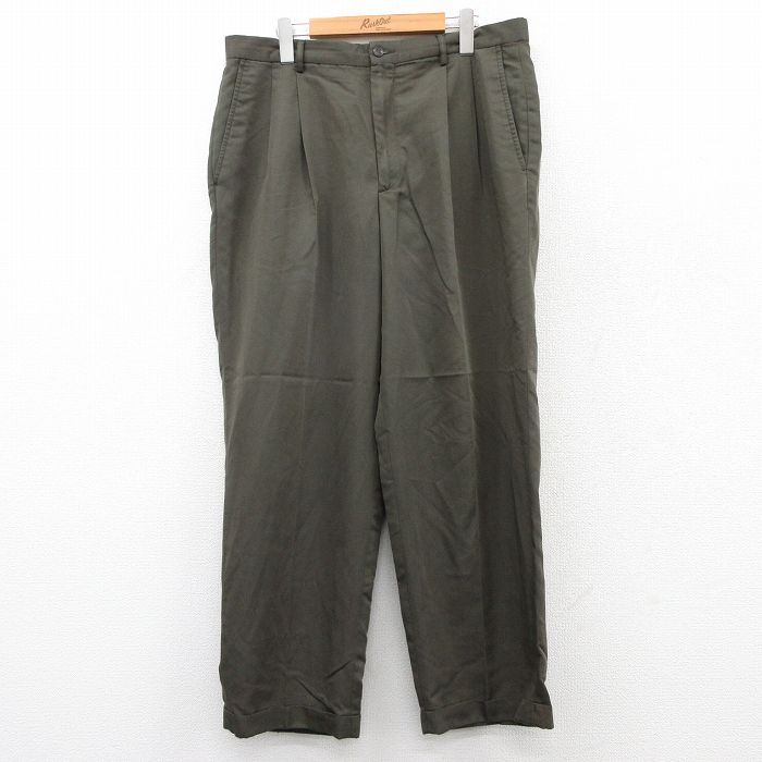 W35 パンツ グリーン | 古着