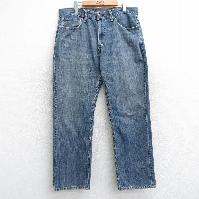 W36★古着 リーバイス Levis 559 ジーンズ メンズ ヒゲ 紺 ネイビー デニム 【spe】 25sep12 中古 ボトムス ジーパン Gパン ロング パンツ
