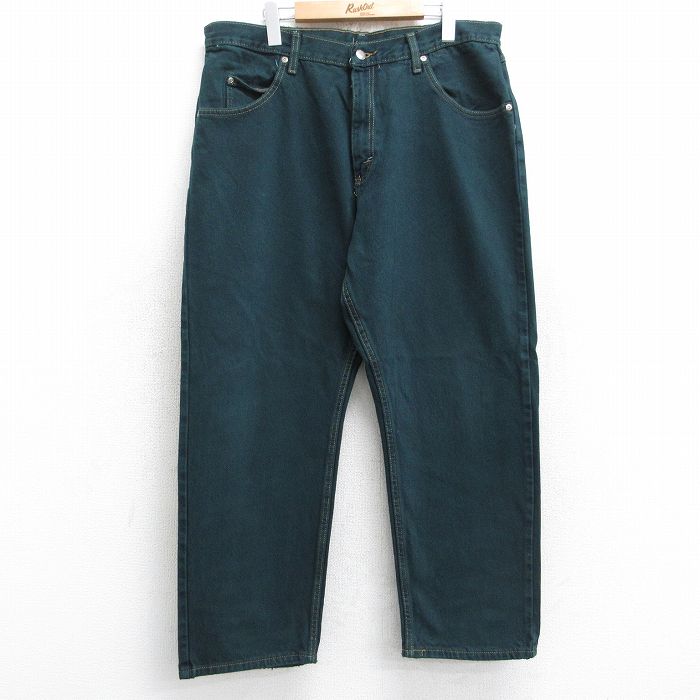【50%OFF】ラングラー W37 ジーンズ グリーン | 古着