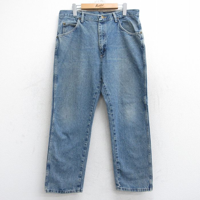 【50%OFF】ラングラー 00s ジーンズ ヒゲ ネイビー W35 | 古着