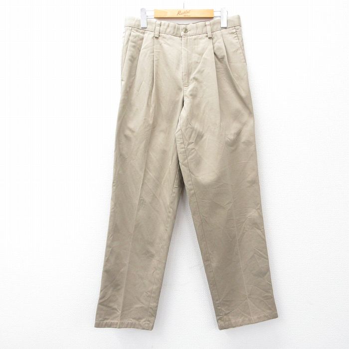 【20%OFF】W31★古着 ドッカーズ パンツ メンズ ベージュ カーキ 25sep13 中古 ボトムス ロング